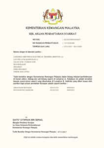 Lesen kewangan merupakan satu sijil yang dikeluarkan oleh kementerian kewangan Malaysia (MOF). Kebiasaanya lesen ini merupakan salah satu syarat wajib yang dikenakan kepada syarikat sebelum dibenarkan untuk menyertai sebut harga kontrak kerajaan atau badan berkanun.